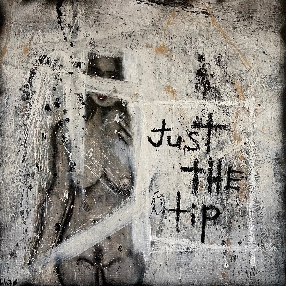 THH70 ORIGINAL PAINTING ART ARTIST GRAFFITI URBAN CONTEMPORARY MIXEDMEDIA NUDE